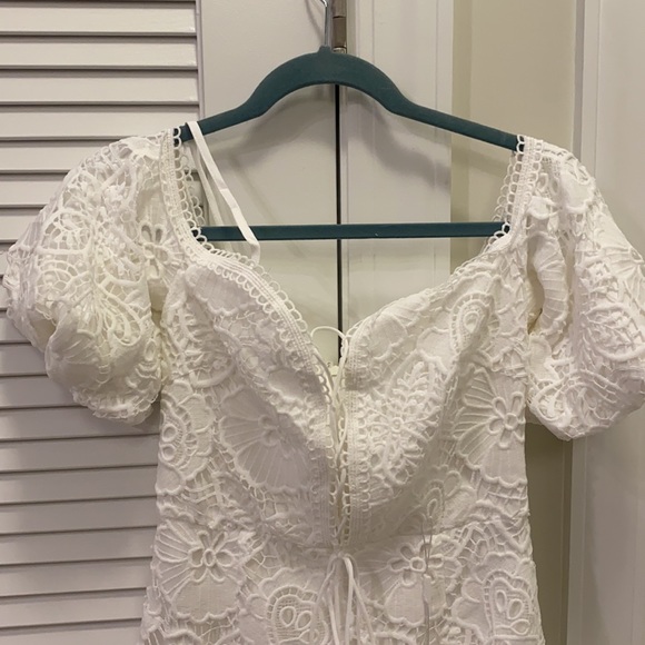 NEW- White Lace Boho Jaus Dress, Size: Small, US: 4 - Picture 2 of 8